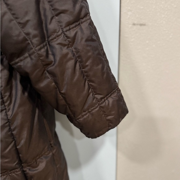 Versace Dark Brown Puffer Coat - Picture 10 of 14